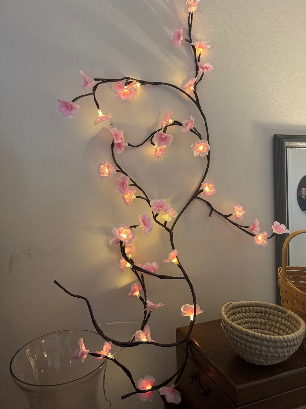 Pink Cherry Blossom LED Branch Lights - Home Accents